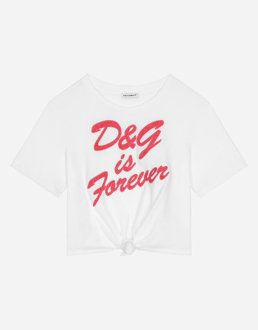 JERSEY T-SHIRT WITH DG EMBROIDERY