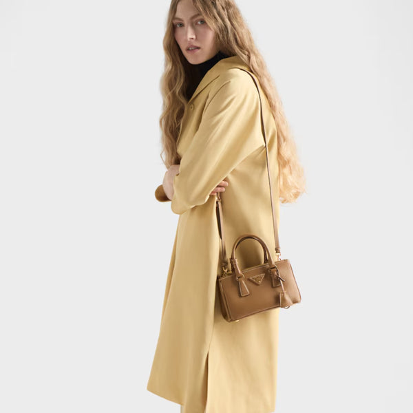 Galleria Mini Saffiano Caramel