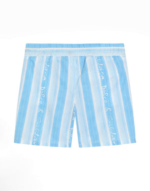 POPLIN SHORTS WITH STRIPED PRINT