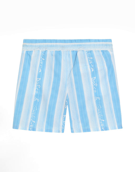 POPLIN SHORTS WITH STRIPED PRINT