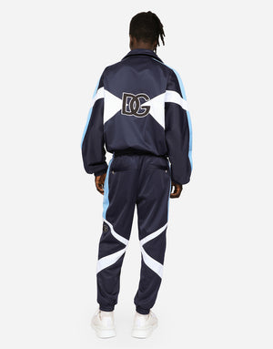 JERSEY JOGGING PANTS WITH DG-EMBROIDERED PATCH