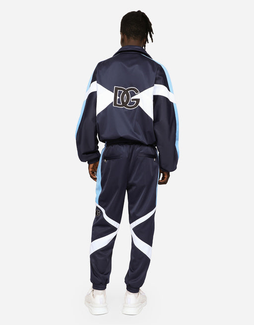 JERSEY JOGGING PANTS WITH DG-EMBROIDERED PATCH