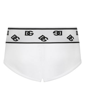 FINE-RIB COTTON BRANDO BRIEFS WITH DG LOGO
