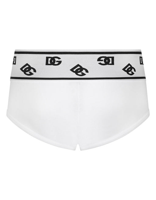 FINE-RIB COTTON BRANDO BRIEFS WITH DG LOGO