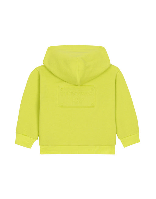 HOODIE WITH EMBOSSED MAXI-LOGO