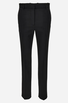 Evening Pant In Responsible Wool Grain De Poudre Natural Stretch