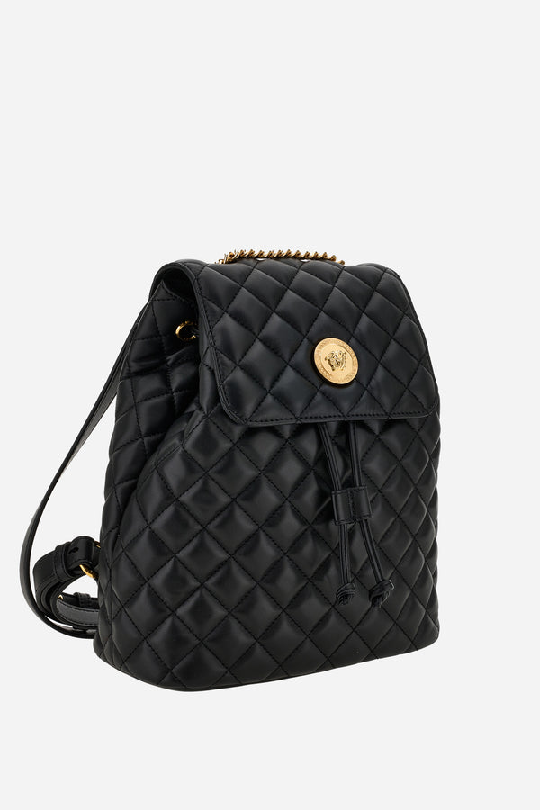 Icon Mini Backpack In Quilted Lamb Leather