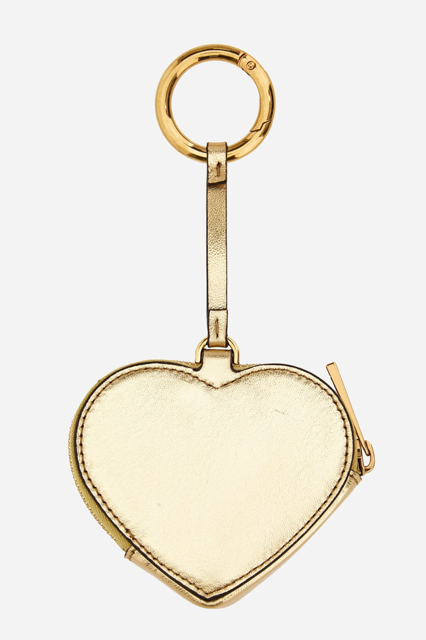 Versace Tag Coin Purse In Lamb Leather