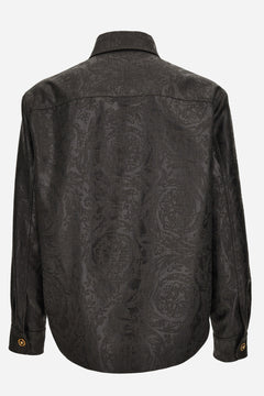 Blouson In Barocco Embossed Melange Technical Fabric