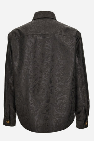 Blouson In Barocco Embossed Melange Technical Fabric