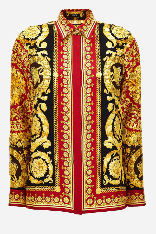 Formal Shirt In Barocco 92 Foulard On Silk Twill