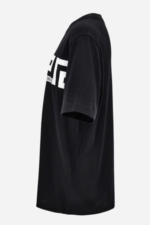 T-Shirt In Cotton Jersey-Greca Print