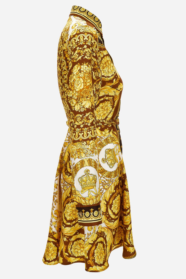 Dress In Barocco 92 Foulard On Silk Twill