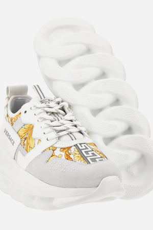 Chain Reaction Low Top In Suede-Barocco Print Fabric