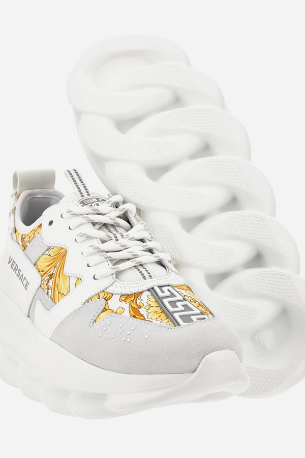 Chain Reaction Low Top In Suede-Barocco Print Fabric