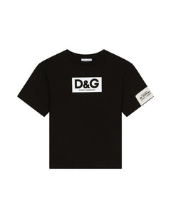 JERSEY T-SHIRT WITH HEAT-SEALED LOGO PRINT
