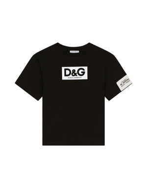 JERSEY T-SHIRT WITH HEAT-SEALED LOGO PRINT