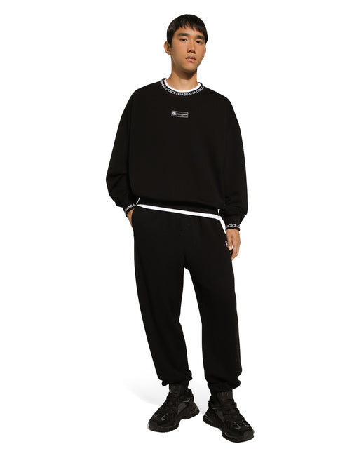 ROUND-NECK SWEATSHIRT WITH DOLCE&GABBANA LOGO