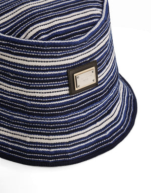 KNITTED BUCKET HAT WITH HONEYCOMB STITCH PATTERN