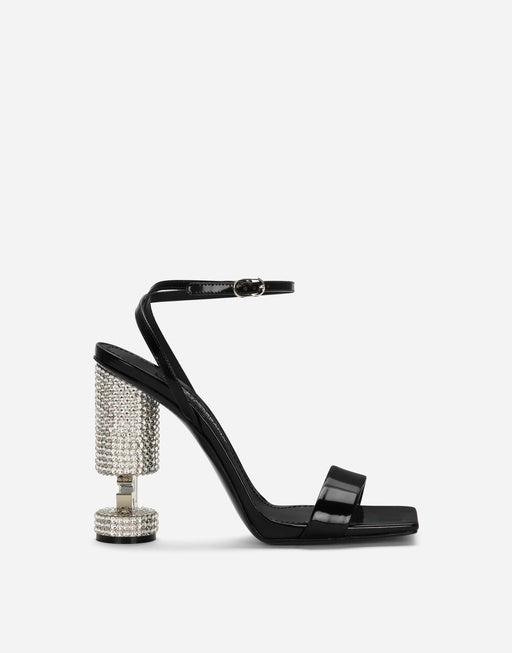POLISHED CALFSKIN SANDALS