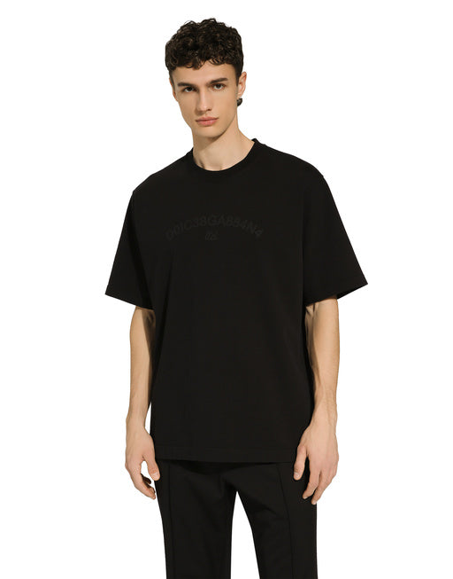 COTTON T-SHIRT WITH DOLCE&GABBANA LOGO