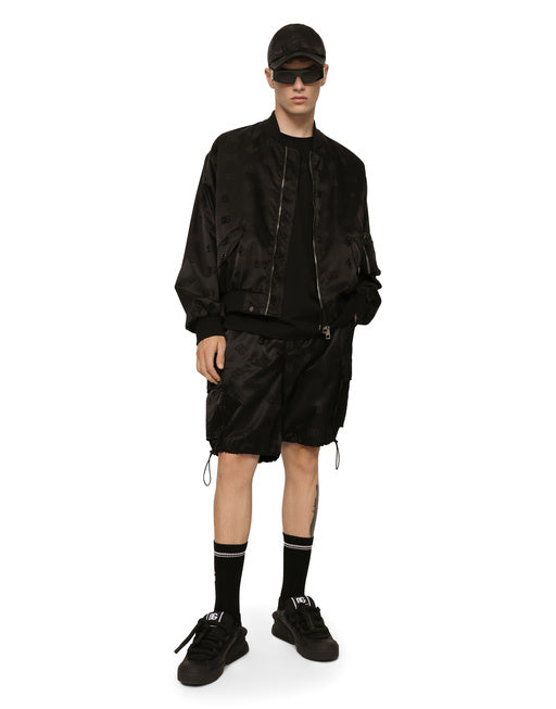 DG SATIN JACQUARD JACKET WITH BRANDED TAG