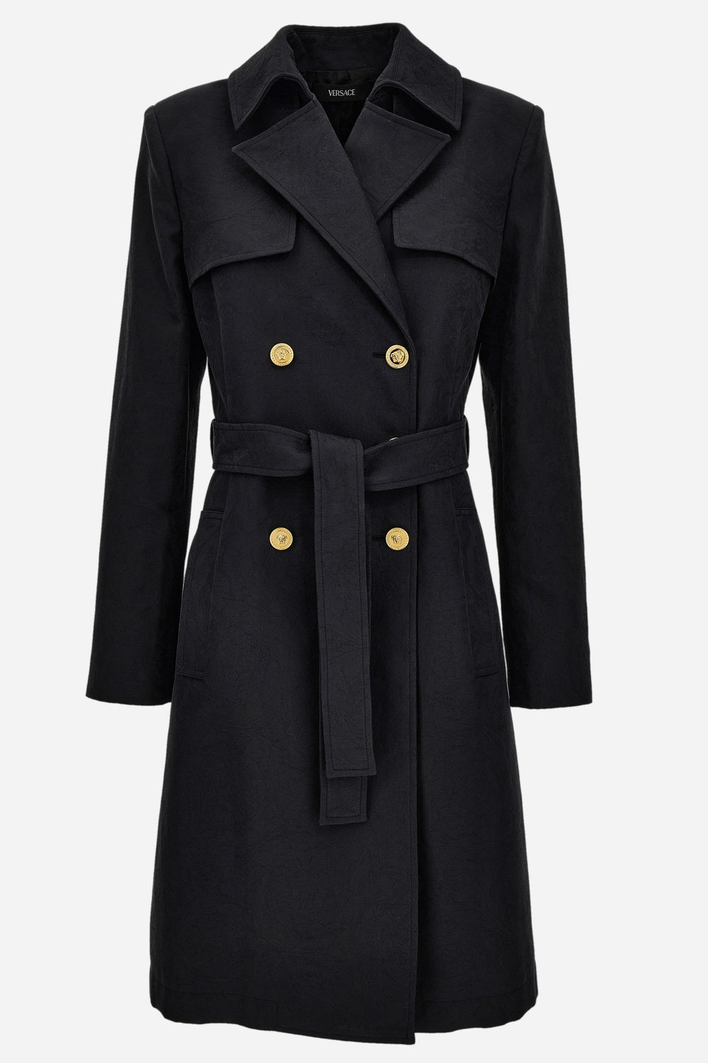 Trench/Parka In Baroque Jacquard Cotton Fabric