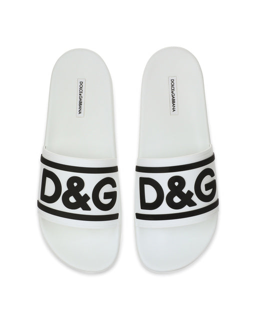 SLIDE RUBBER BEACHWEAR WITH DG LOGO