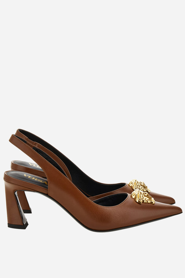 La Medusa Sling Back  In Calf Leather