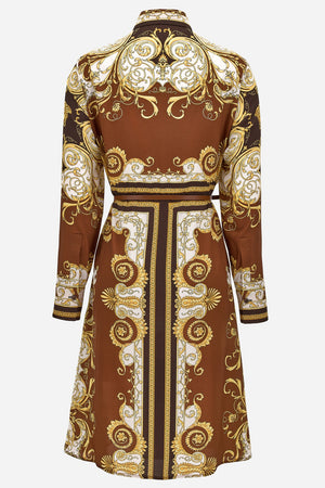 Dress In Twill Poly Barocco Sping Print