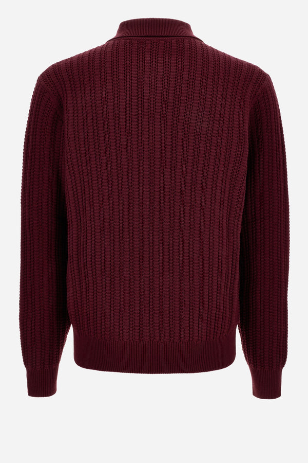 Knit Sweater In Cardigan Stitch