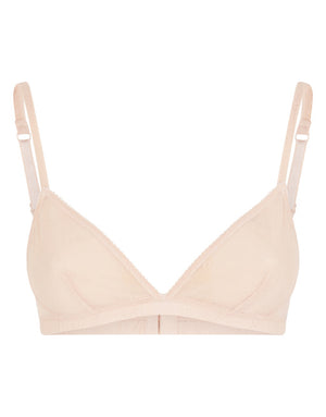 TRIANGLE BRA IN JACQUARD TULLE
