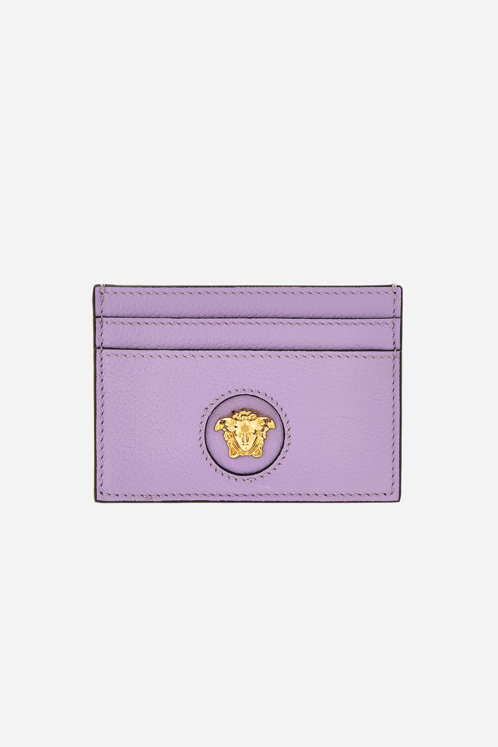 La Medusa Card Case In Grainy Calf Leather