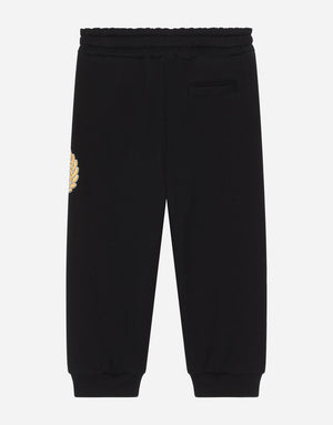 JERSEY JOGGING PANTS WITH DG LAUREL PRINT