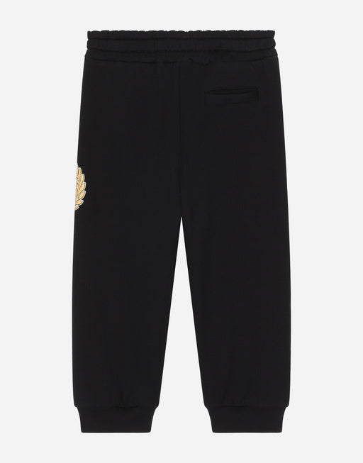 JERSEY JOGGING PANTS WITH DG LAUREL PRINT