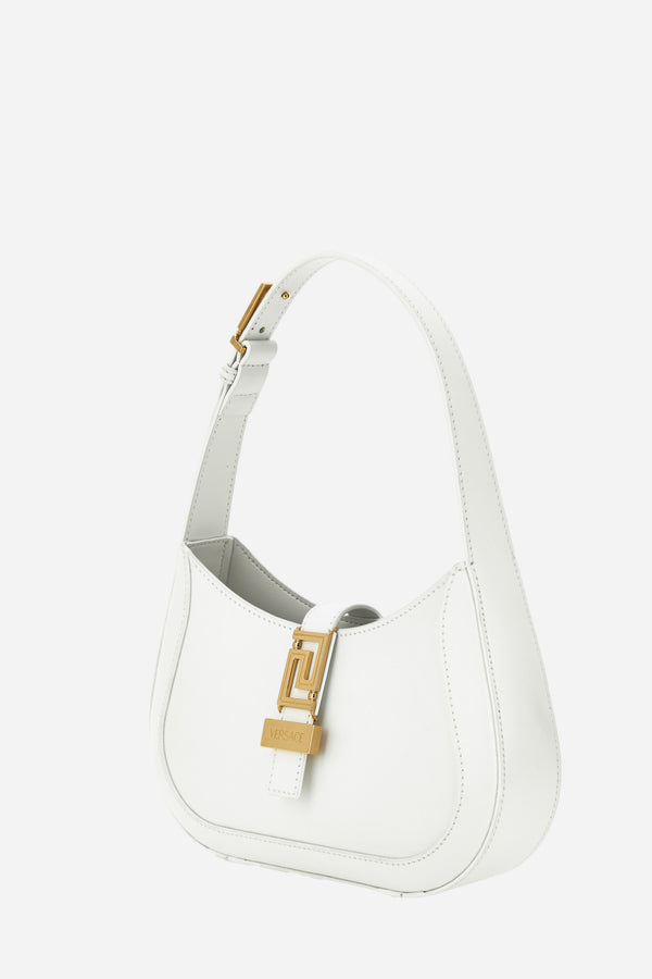 Greca Goddess Small Hobo In Calf Leather