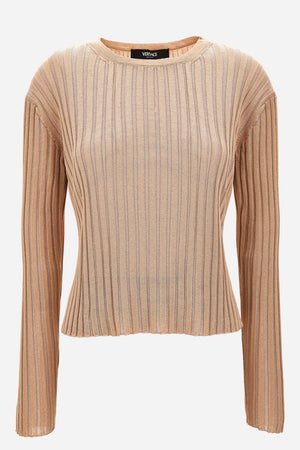 Knit Sweater In Ribs Lurex Blend