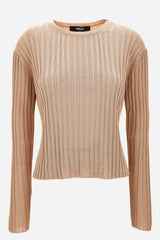 Knit Sweater In Ribs Lurex Blend