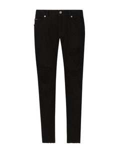 REGULAR-FIT DENIM JEANS WITH RIPS