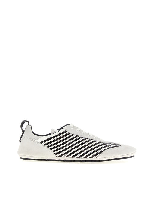 BRAIDED CALFSKIN AND SUEDE FRANCESINA