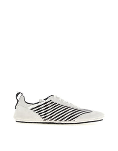 BRAIDED CALFSKIN AND SUEDE FRANCESINA