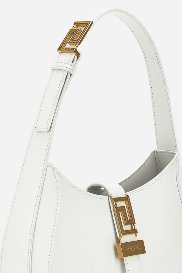 Greca Goddess Small Hobo In Calf Leather