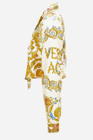 Informal Shirt In Underwater Barocco Foulard On Silk Twill