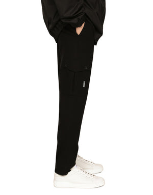 TECHNICAL JERSEY CARGO PANTS WITH DGVIB3 PRINT