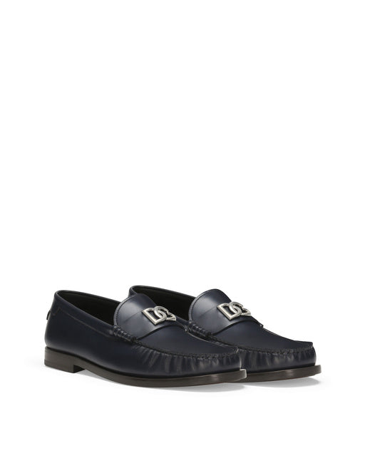 BRUSHED CALFSKIN LOAFERS