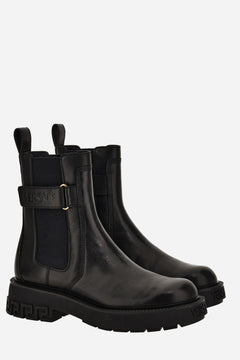 Versace Tank Chelsea Boot In Calf Leather