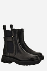 Versace Tank Chelsea Boot In Calf Leather
