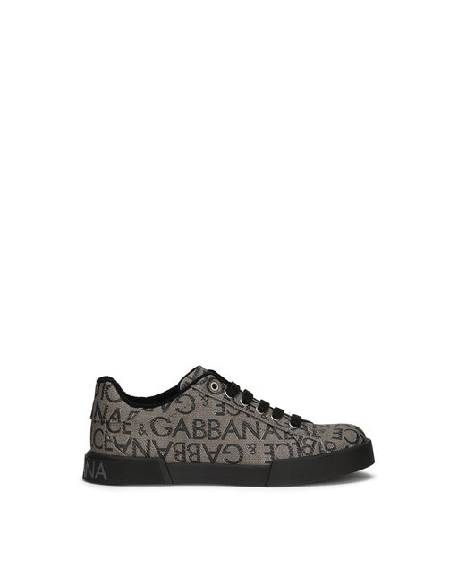 PORTOFINO SNEAKERS IN COATED JACQUARD LOGO