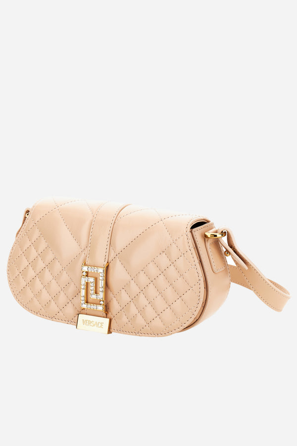 Greca Goddess Mini Bag In Quilted Calf Leather