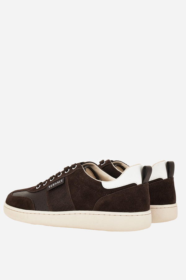 Tennis Sneakers In Calf Leather+Suede